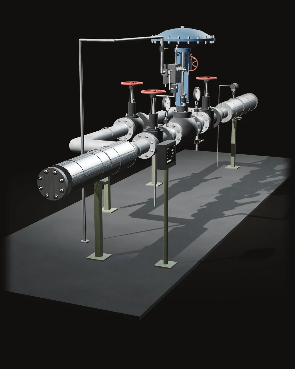 Diaphragm actuated globe control valve with positioner